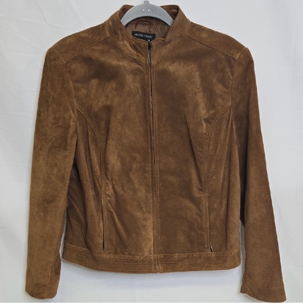 Valerie Stevens Tan Suede Jacket - Picture 2 of 4
